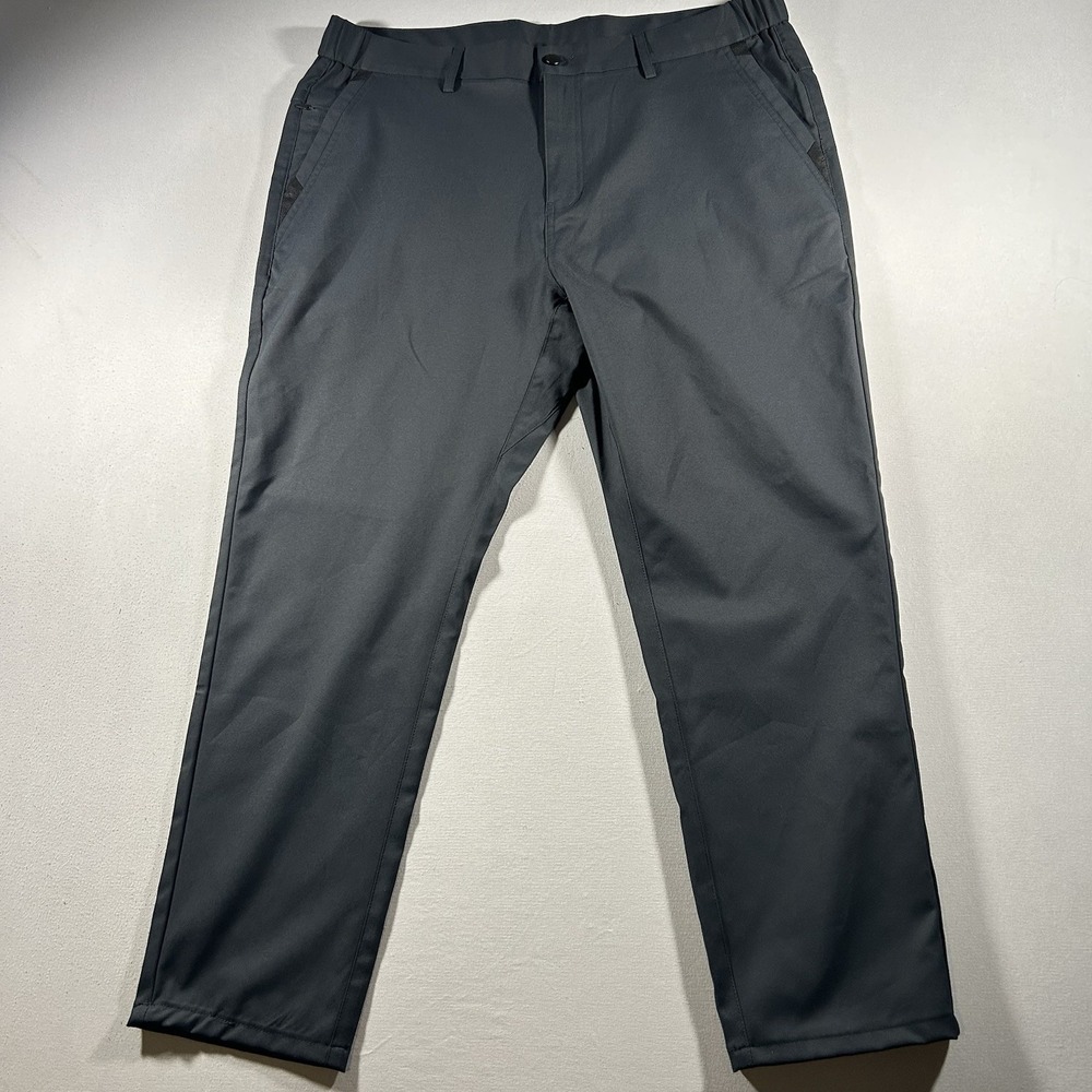 Mens Jack Archer Jetsetter Pants 36x30 Space Black Stretch Travel Slim